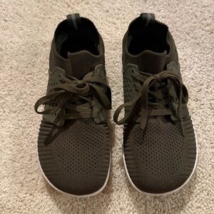 Olive Green knit barefoot Sneakers